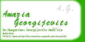 amazia georgijevits business card